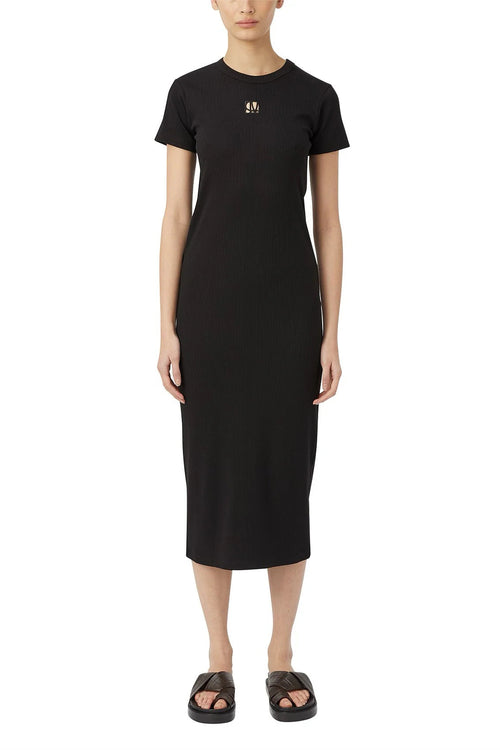 Bloom Embroidered Dress Black