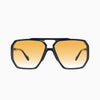 Rodeo- Gloss Black w. Gold Metal / Orange Gradient Lens