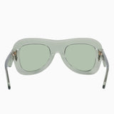 Bowery- Transparent Sage w. Gold Metal / Light Green Lens