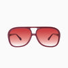 Bang Bang- Burgundy w. Gold Metal / Red Gradient Lens