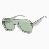Bowery- Transparent Sage w. Gold Metal / Light Green Lens
