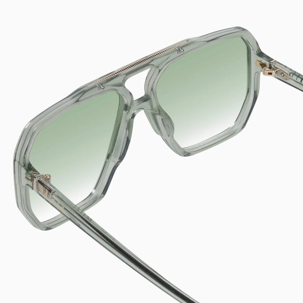 Rodeo- Transparent Sage w. Gold Metal / Light Green Gradient Lens