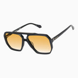 Rodeo- Gloss Black w. Gold Metal / Orange Gradient Lens