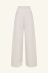 Elliot High Waisted Wide Leg Pant - Parchment