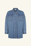 Raquel Oversized Shirt - Vintage Blue