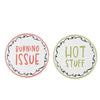 Too Hot to Handle Ceramic Trivet 20cm 2 Asst