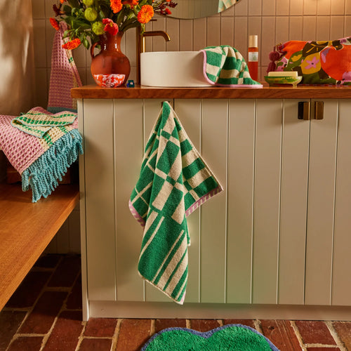 FRESNO HAND TOWEL - SPEARMINT