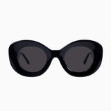 Hollywood- Gloss Black w. Gold Metal / Black Lens