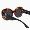 Hollywood- Honey Tort, Black Temple w. Gold Metal / Black Lens