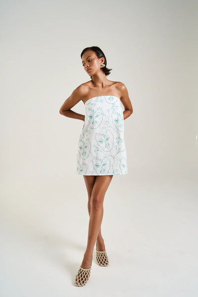 STRAPLESS MINI DRESS - I HEART U