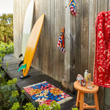 Francesca Bath Mat - Garnet