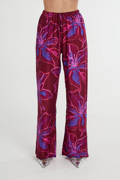 RELAXED DRAWSTRING PANT - JAM LILY
