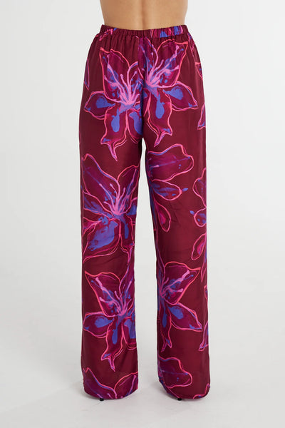 RELAXED DRAWSTRING PANT - JAM LILY