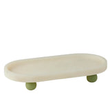 KIP RESIN FOOTED TRAY IVORY/PIST