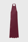 Long Halter Dress Deadleaf