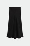 LONG BIAS CUT SKIRT BLACK
