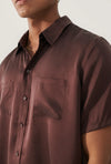 SHORT SLEEVE BOYFRIEND SHIRT CACAO