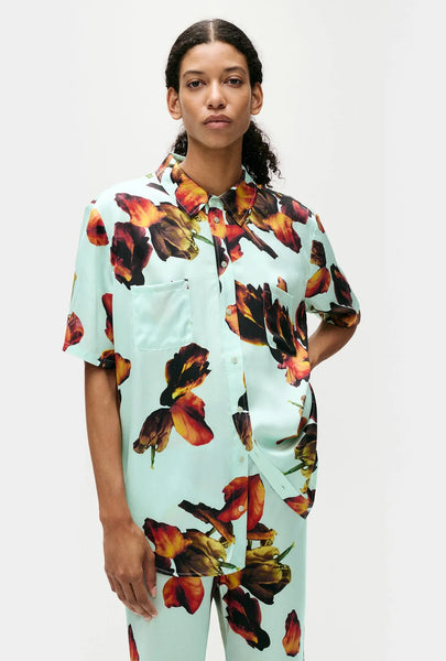 SHORT SLEEVE BOYFRIEND SHIRT TULIPA DEW