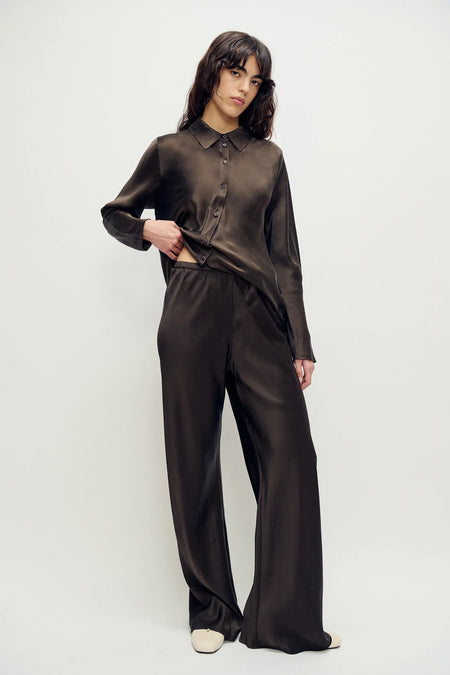 BIAS CUT PANTS BLACKBERRY