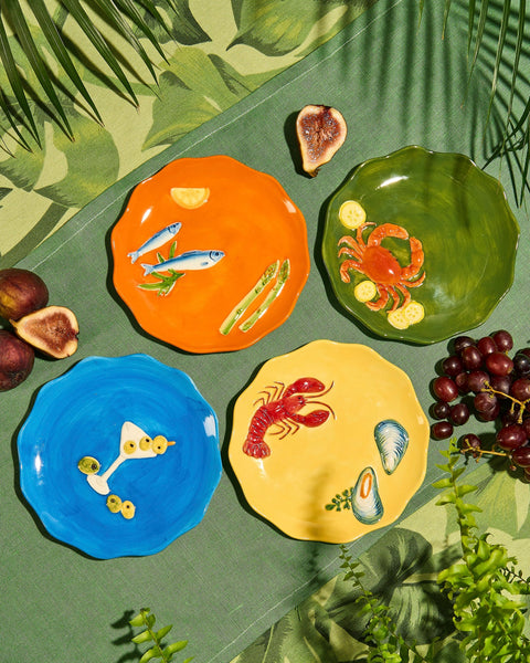 SEAVIEW STONEWARE CRAB PLATE
