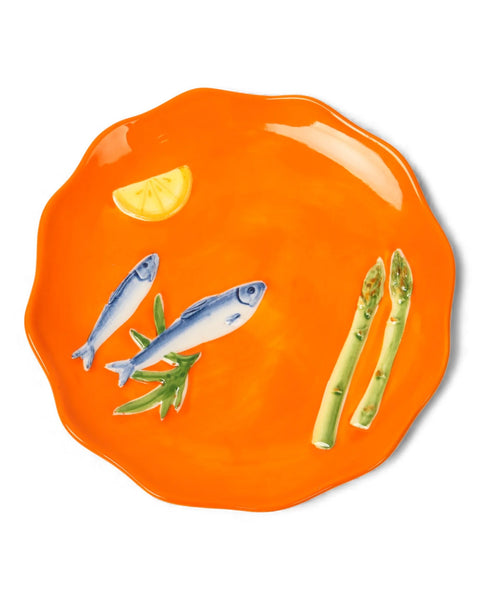 SEAVIEW STONEWARE SARDINES PLATE