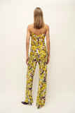 Bias Cut Pants Sunflower Floral
