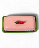 SEAVIEW STONEWARE HOT CHILLI BUTTER DISH