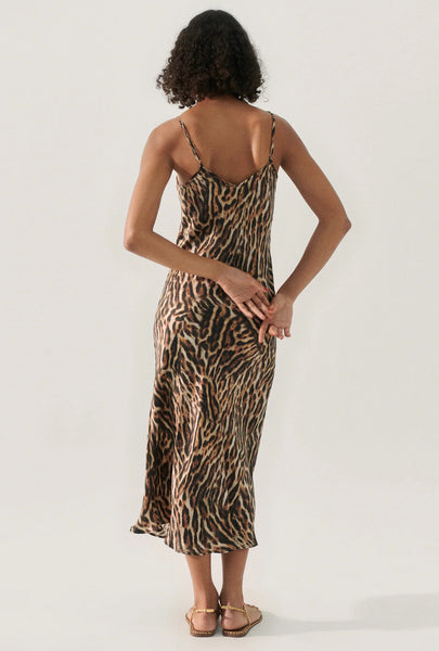 90S SLIP DRESS LEOPARD