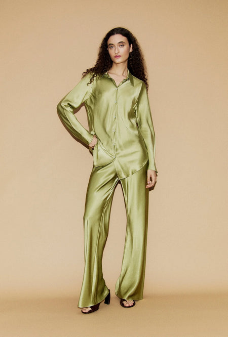 BIAS CUT PANTS BLACKBERRY