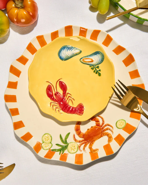 SEAVIEW STONEWARE LOBSTER PLATE