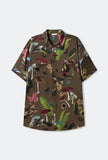 SHORT SLEEVE BOYFRIEND SHIRT MAGIC MUSHROOM DARK EARTH