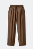 TWILL SLOUCH PANTS DARK EARTH