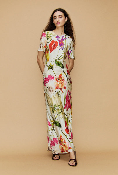 Short Sleeve Bias Dress Wonderland