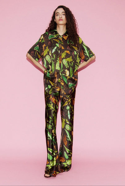 Bias Cut Pants Bug Camo