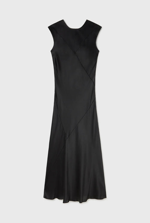 SPLICE SLEEVELESS DRESS BLACK