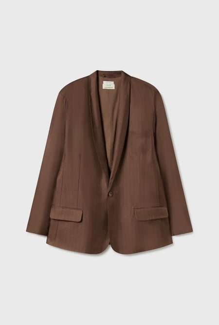 SHORT SLEEVE BOYFRIEND SHIRT MIRACLES HAZELNUT