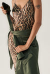 90S SLIP DRESS LEOPARD