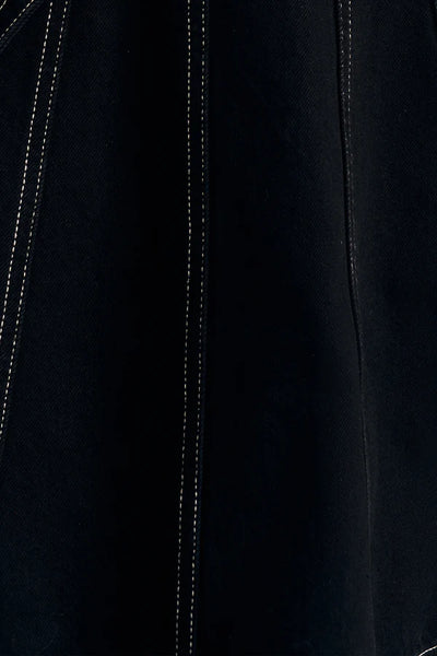 Mercer Patch Pocket Mini Skirt - Black