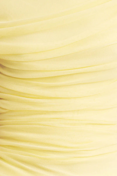 Mira Off Shoulder Top - Sherbet Yellow