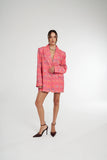 OVERSIZED BLAZER - NEON PLAID
