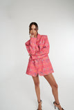OVERSIZED BLAZER - NEON PLAID