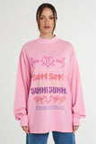 LS BAND TEE - PINK