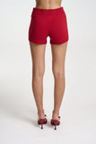 KNIT SHORT - CARDINAL RED