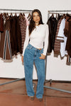 Romy High Rise Jean - Mid Wash
