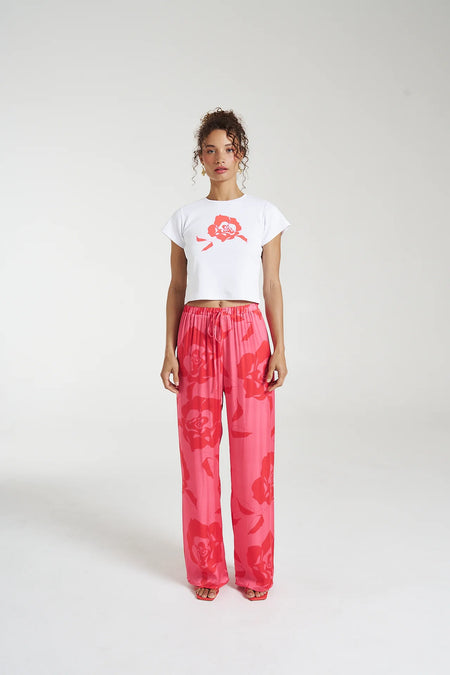 SIG LINEN PANT - SCARLET SUMMI