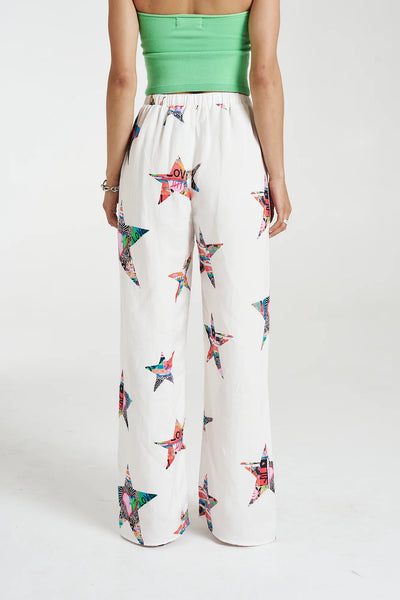 ELASTIC WAIST PANTS - STAR X LOVERS