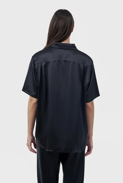Short Sleeve Boyfriend Shirt Iris