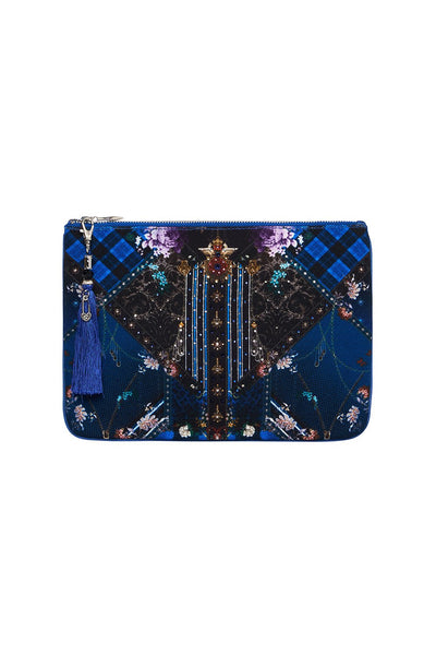 Small Canvas Clutch- Camden Moon