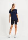 The Upside Tee- Navy