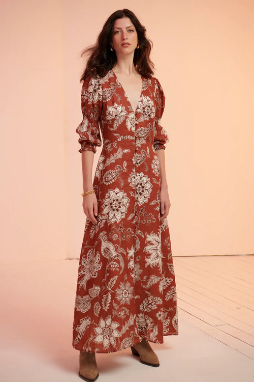 Jucara Ruched V Gown
